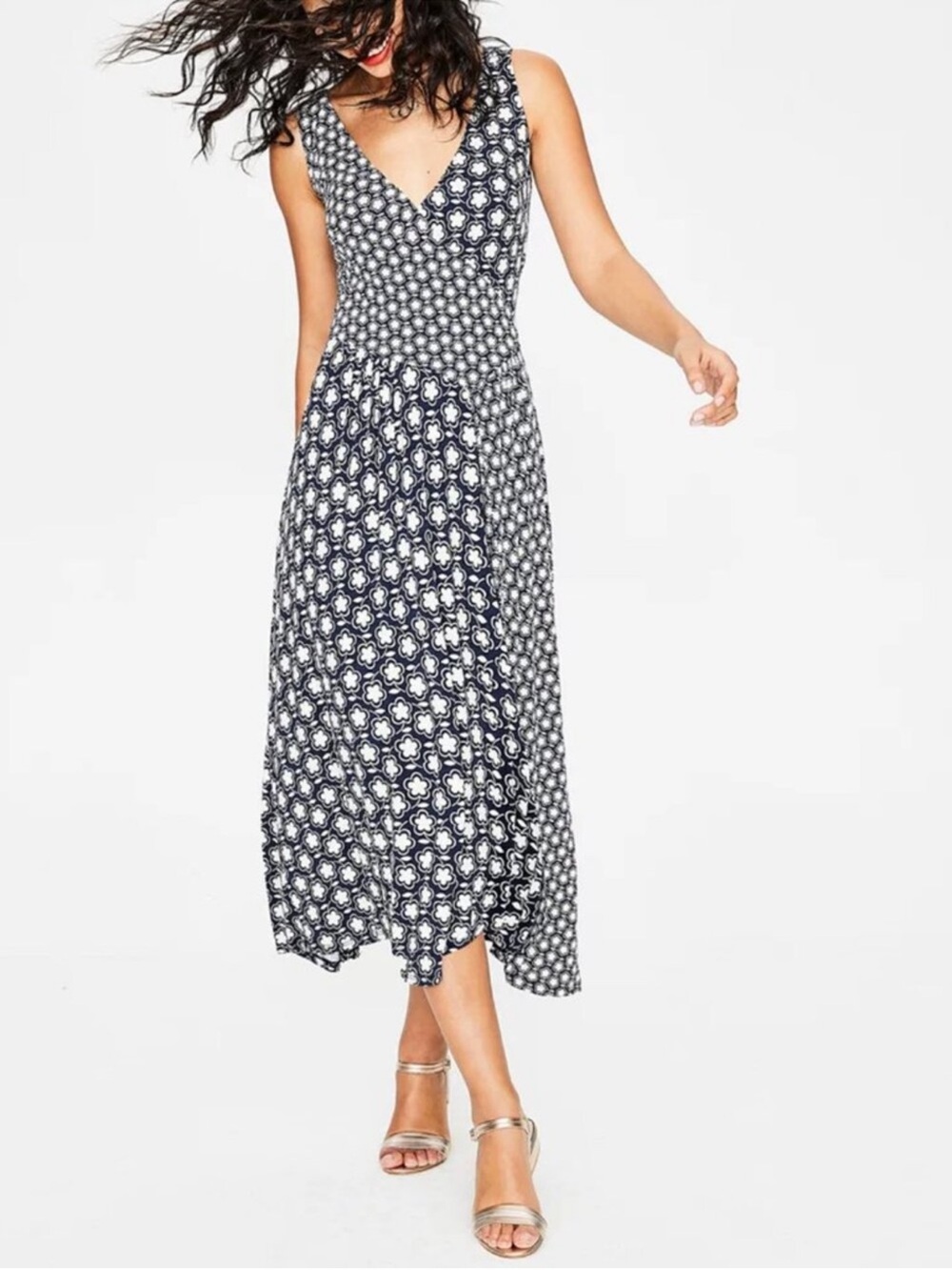 Boden Jennifer Jersey Midi Dress - Size 6